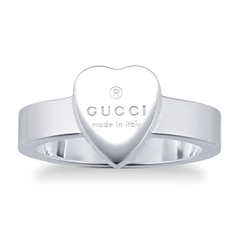 gucci ring women's silver|gucci ring heart.